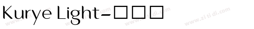 Kurye Light字体转换